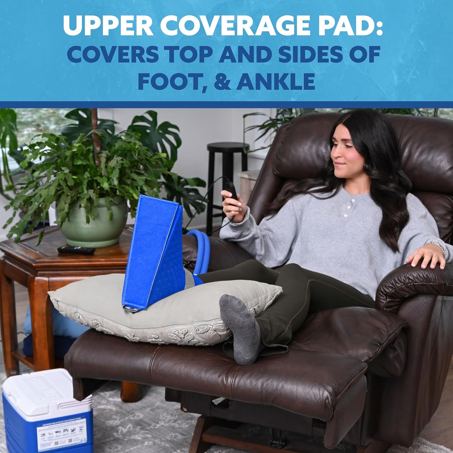 Polar Active Ice 3.0 | 9 QT Cold Therapy Ice Machine | Programmable Timer | Full Circumference Knee Pad | Cryotherapy Pain Relief System | Ace Bandage Style Compression