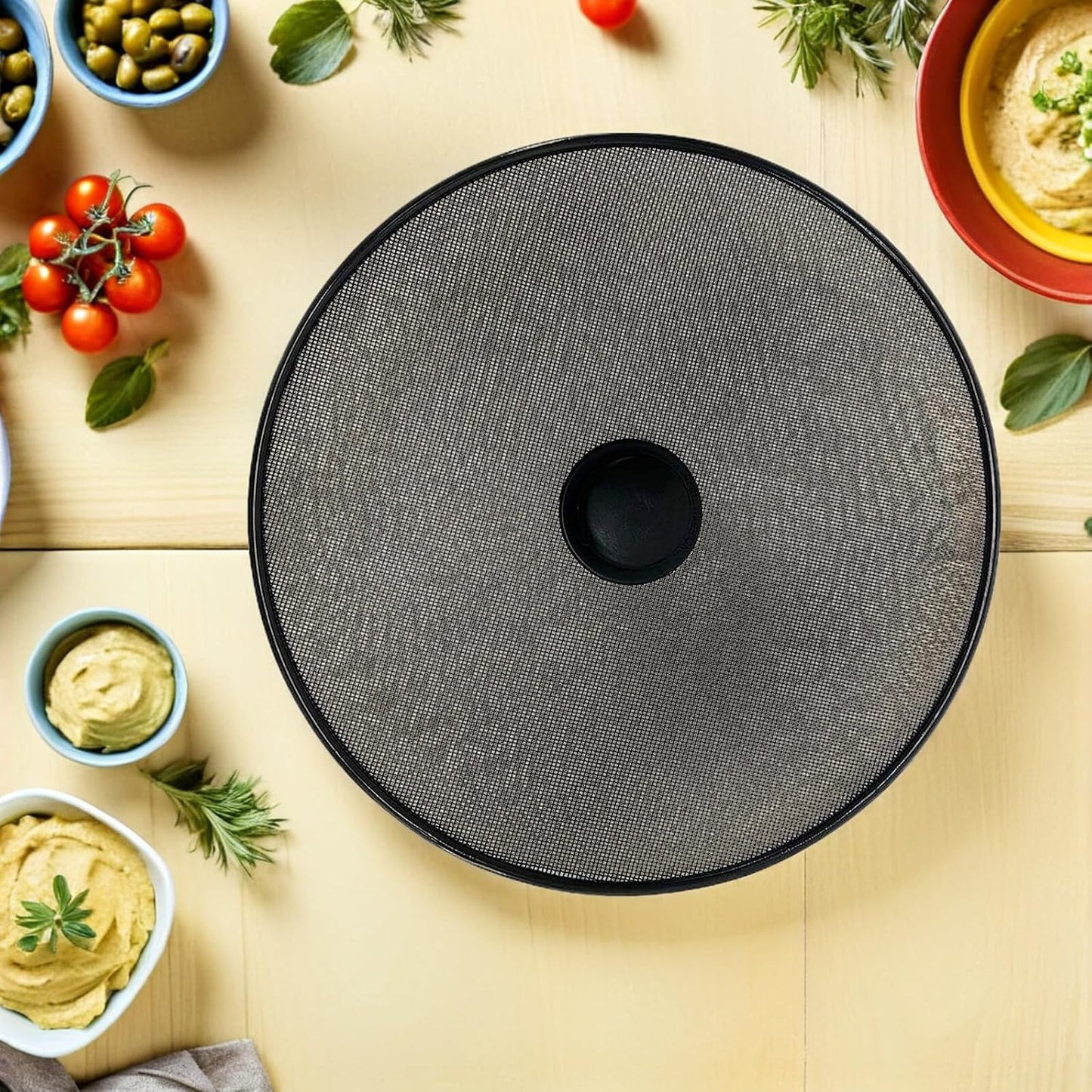 Amosfun Oil Splash Guard Splatter Screen for Frying Pan 11.41 Inch Mesh Cover for Pot Skillet and Wok Grease Splatter Shield Kitchen Cooking Accessory