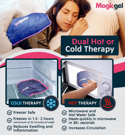 Extra Large & Reusable Ice Pack (15 x 23.5 inches, XL) for Maximum Back and Full Body Pain Relief from Injuries, Swelling, Bruises, Sprains | Ice Blanket for Sleeping & Physical Therapy | By Magic Gel