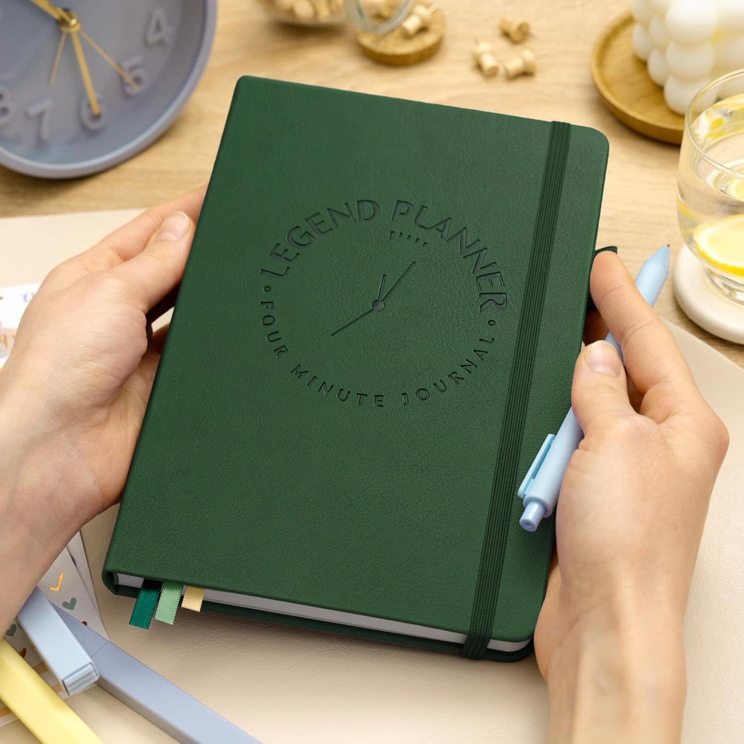 Legend Four-Minute Journal with Prompts & Habit Tracker – Daily Gratitude Journal for Women & Men – Guided Positivity, Self-Reflection & Affirmation Notebook (Lavender)