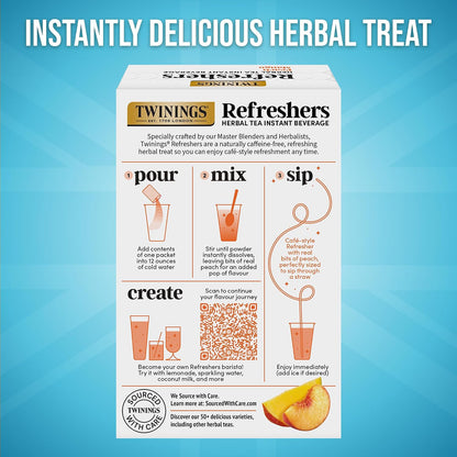Twinings Strawberry & Raspberry Herbal Iced Tea, 72 Oversized Tea Bags, Makes 18 Pitchers or 144 Servings, Unsweetened, Naturally Caffeine-Free, 72 Count (Pack of 1)