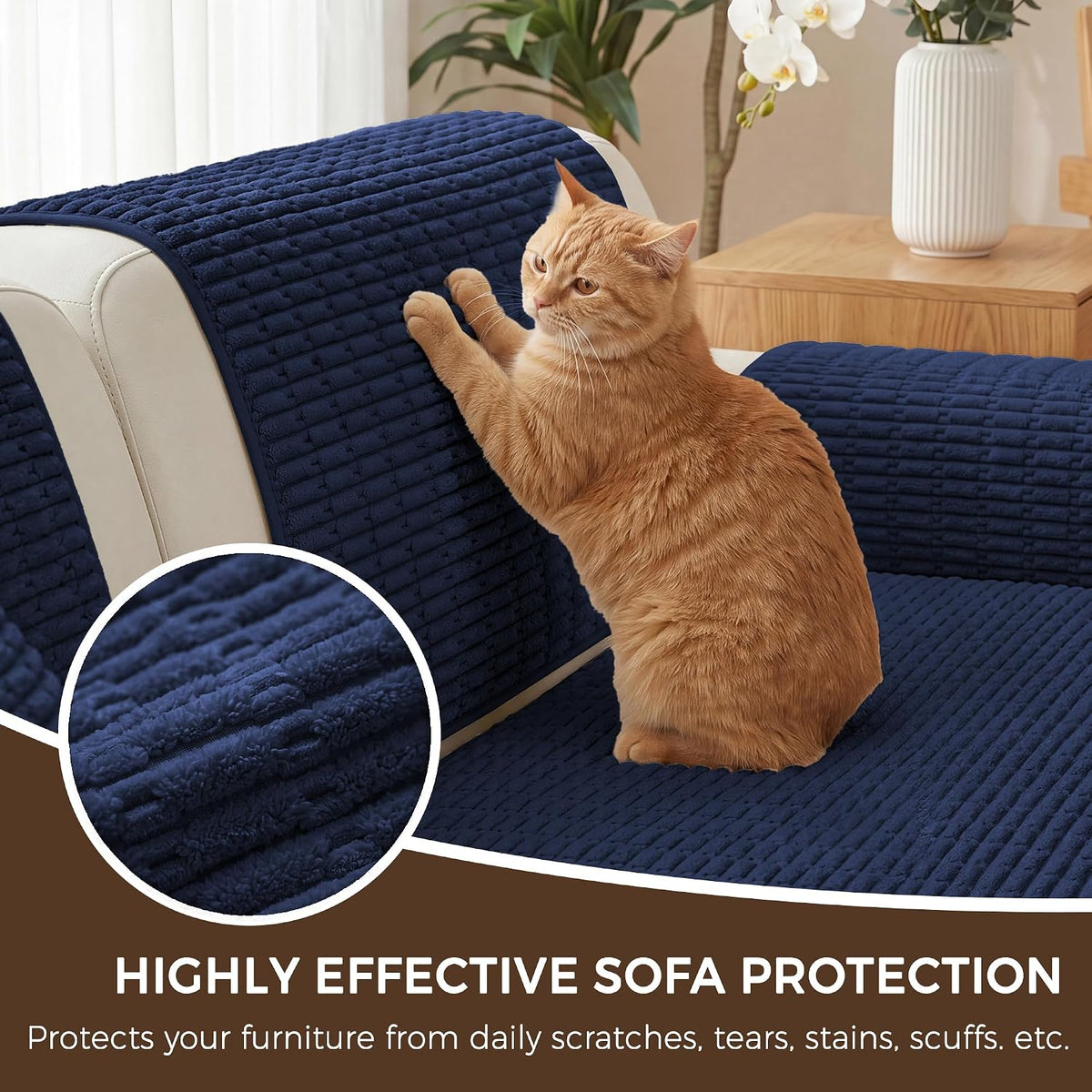 Foxdecor Couch Arm Covers for Sofa Arm Chair Covers Set of 2