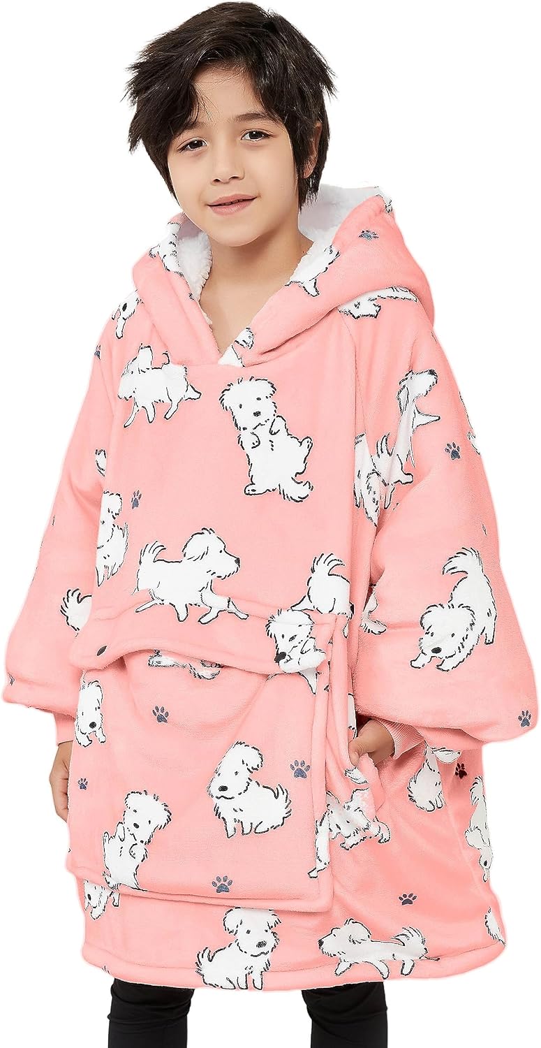 Wearable Blanket Hoodie for Adults With Pocket Strawberry Hoodie | Sherpa, Fuzzy Blanket Hoodie, Oversized Sweatshirt Blanket, Kangaroo Pouch, Cute Birthday Gifts for Sister, Cute Stuff