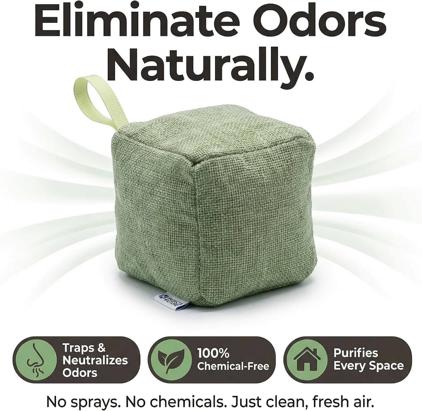 4 pack Naturally Activated Bamboo Charcoal Air Purifying Bags | Natural Home Deodorizer Bag | Charcoal Bag Odor Absorber For Pets | Odor Eliminator & Moisture Absorber Air Freshener Bag (200g Pyramid)