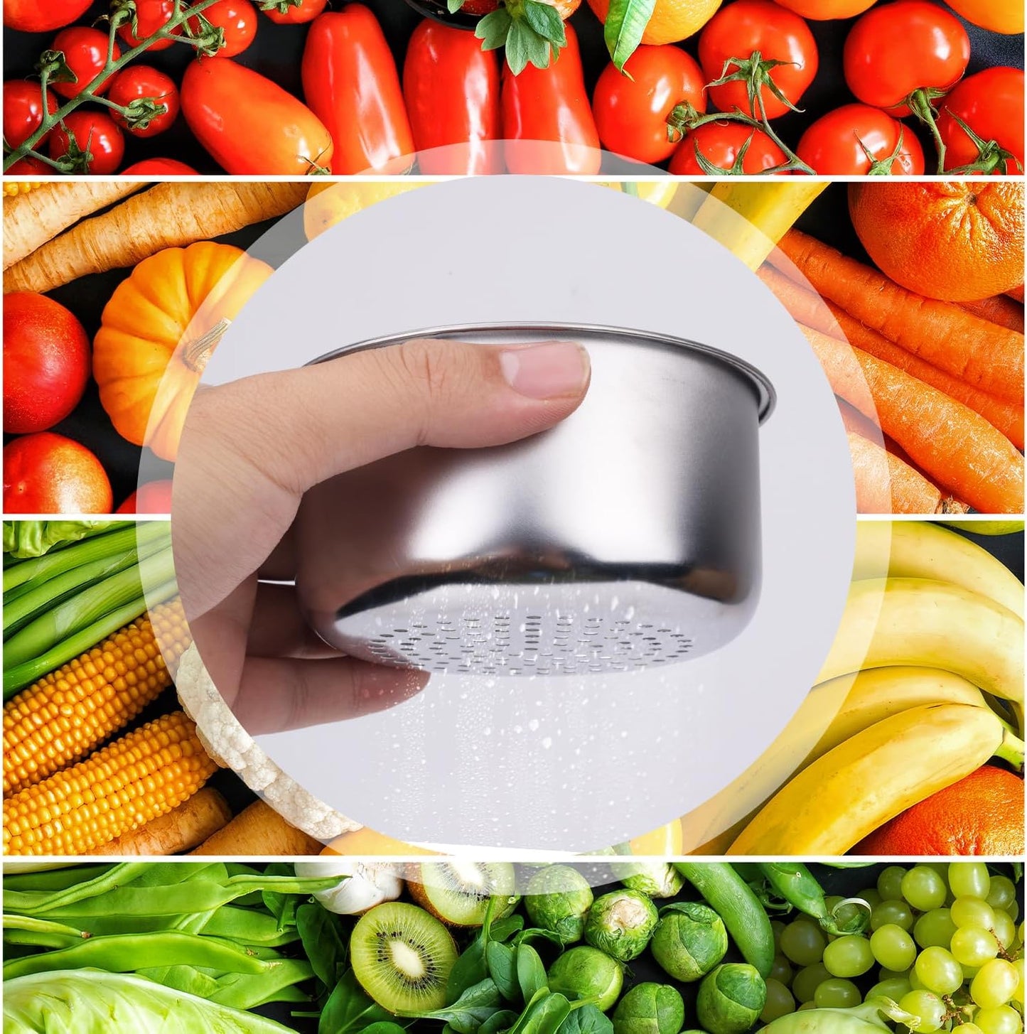 2pcs Swan-Shaped Drain Basket, Stainless Steel Sink Strainer Catcher Multi-Functional Quick Drain Kitchen Filter for Fruits Vegetables, Faucet Hanging (Small)