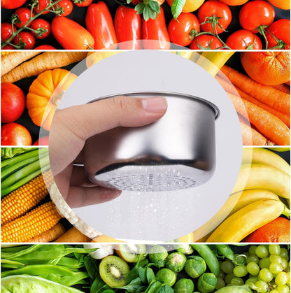2pcs Swan-Shaped Drain Basket, Stainless Steel Sink Strainer Catcher Multi-Functional Quick Drain Kitchen Filter for Fruits Vegetables, Faucet Hanging (Small)
