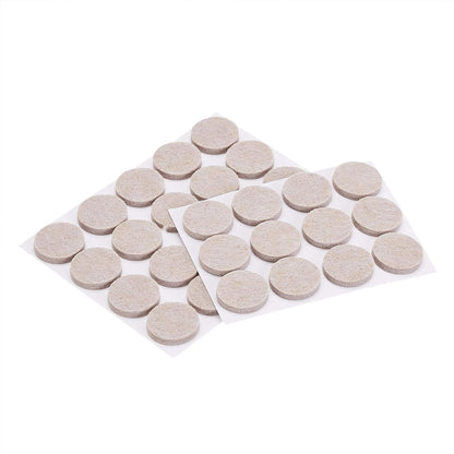 Amazon Basics Round Self Adhesive Felt Furniture Pads, Floor Protectors, Anti Scratch, 1 inch, 32 Count, Beige