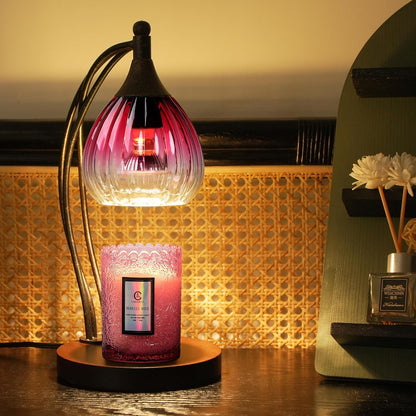 Candle Warmer Lamp with Timer and Dimmer - Electric Melter for Scented Jar Candles - Housewarming, New Home Decor