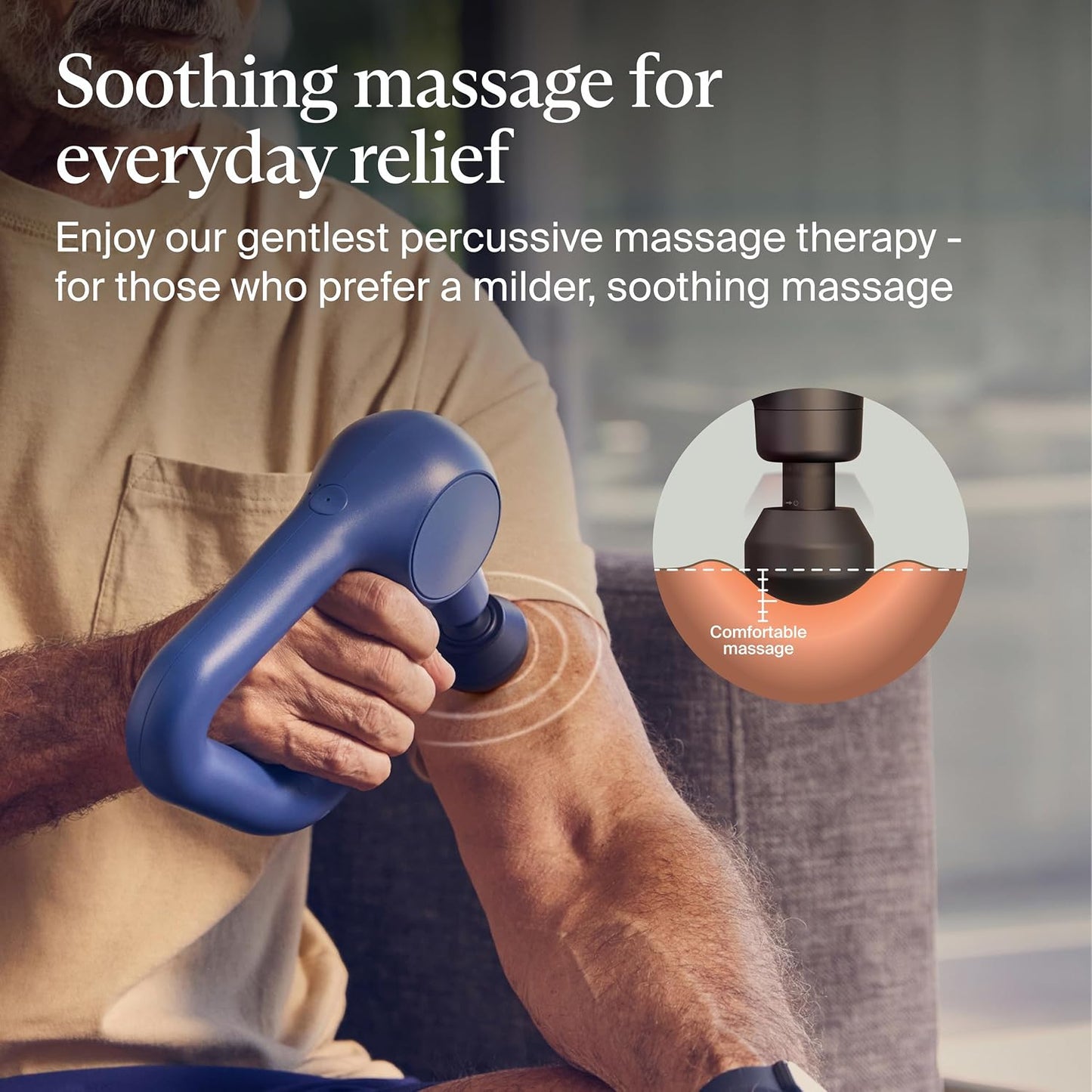 TheraGun Therabody Relief Massage Gun | for Daily Comfort | 3-Speed | Black | Quiet H&held Percussion Muscle Massager for Back, Leg & Shoulder Pain Relief. Lightweight, Easy to Use, Ergonomic Grip
