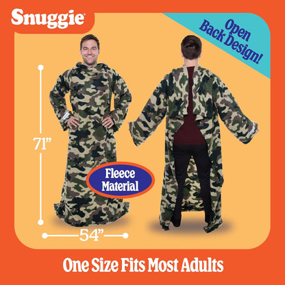 Snuggie The Original Wearable Blanket With Sleeves & Pockets | Cozy Oversized Throw for Adult Men & Women | One Size, 71x54