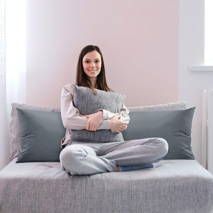 Utopia Bedding Full Body Pillow for Side Sleeper, White Long Pillow for Bed | Large Body pillows for Adults, Plush Support, Pregnancy Pillow Insert for sleeping, helps maintain body contour, 20x54 inches