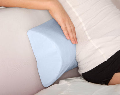 Soft 4 In 1 Memory Foam Pillow - White - Half Moon / Half Cylinder Neck Roll Pillow Best Wedge Cervical, Lumbar Support, Back And Knee, White - Curve For Pain - Bolster Pillow For Knees - This Curve Pillow Will Take You To The Moon