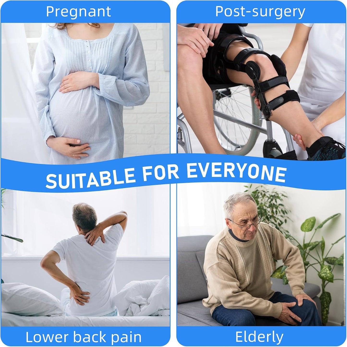 Fanwer Metal Long Shoe Horn with Dressing Stick - Shoe Horn Long Handle for Seniors, Disabled, Elderly | Adjustable Dressing Aid for Post-Surgery, Limited Mobility | Sock Remover & Shoe Helper Tool