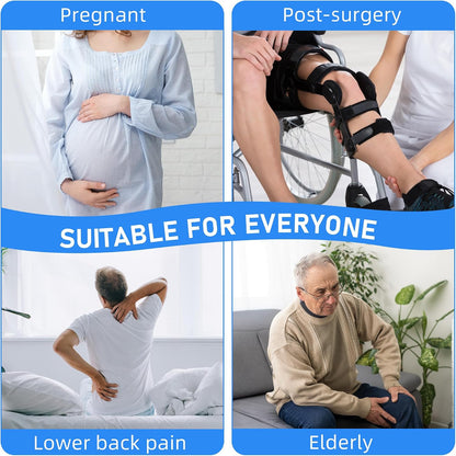 Fanwer Metal Long Shoe Horn with Dressing Stick - Shoe Horn Long Handle for Seniors, Disabled, Elderly | Adjustable Dressing Aid for Post-Surgery, Limited Mobility | Sock Remover & Shoe Helper Tool