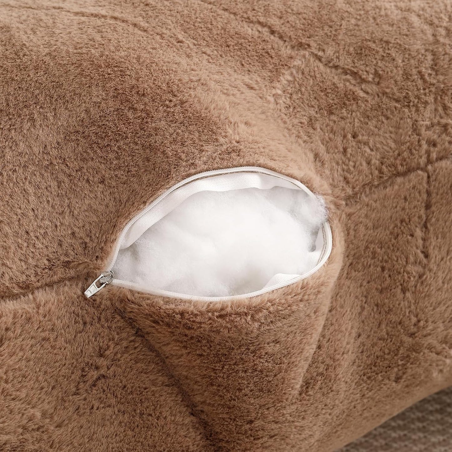 Reading Pillow with Arms for Sitting in Bed,Backrest,White Flannel,M | 17" Backrest Supports Back for College Students,Elbows & Forearms for Dorm Reading,Gaming,Watching TV