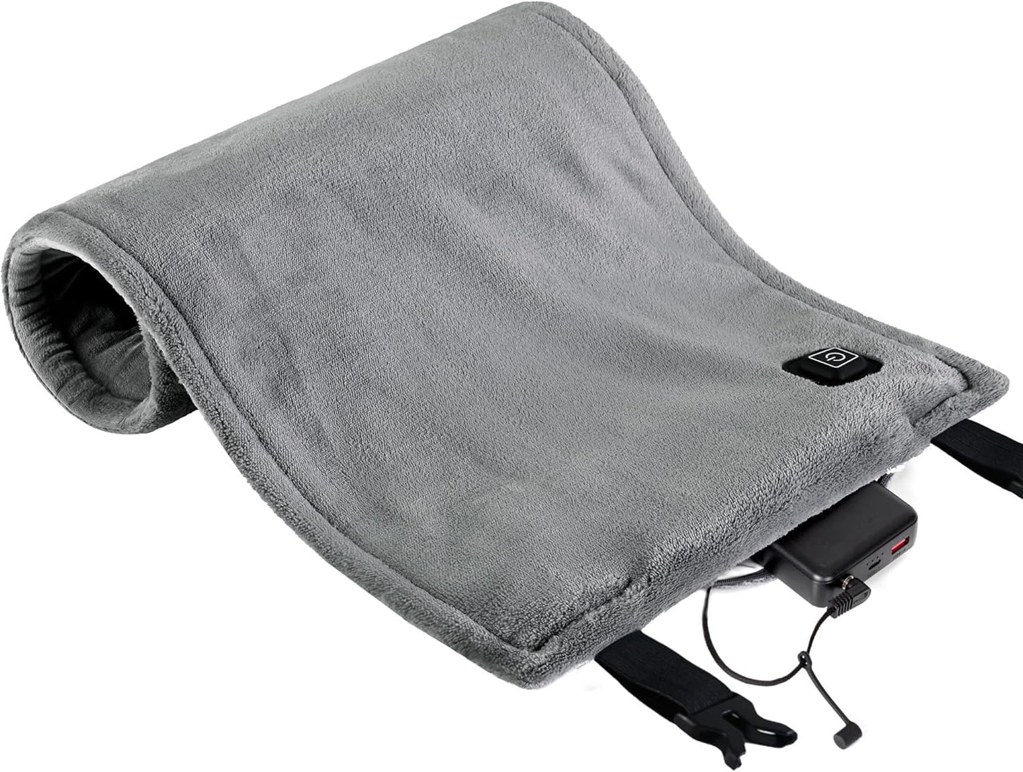 Cordless Heating Pad for Back, Rechargeable Electric Heat Wrap | Wearable Heat Wrap With Adjustable Straps, 15000Mah Battery, 3 Heat Settings And Auto Shut-Off For Home, Office And Travel.