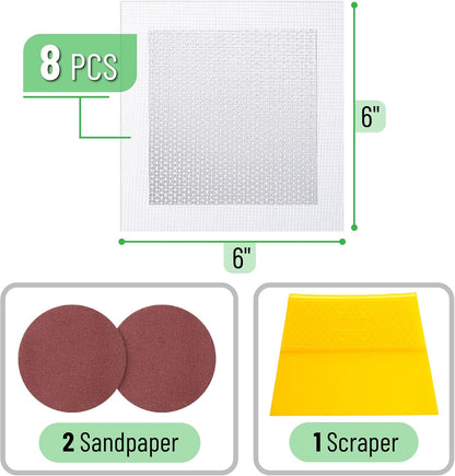 Bates- Drywall Repair Kit, 16 pcs, Aluminum Wall Repair Patch Kit | for Wall Hole Repair, Sanding and Patching