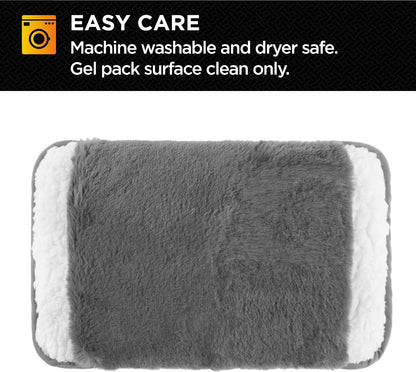 Brookstone Faux Fur Hand Warmer Muff with Microwavable Gel Pack