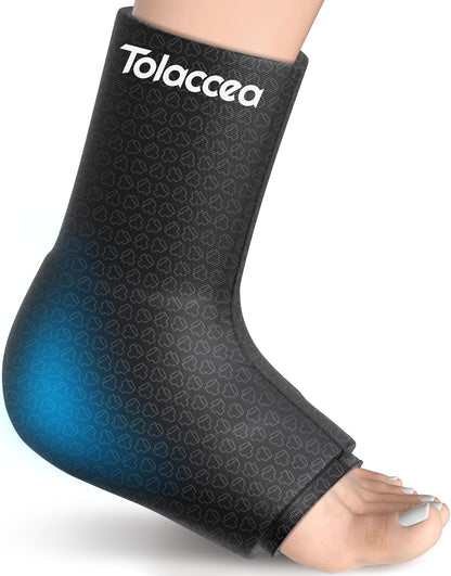 Ankle Foot Ice Pack, Expert Solid Gel Cold & Hot Therapy for Ankle Recovery