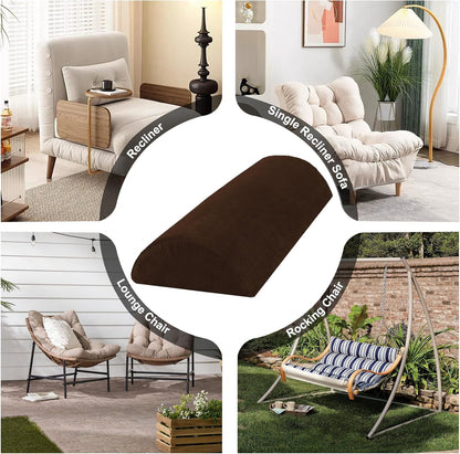 Recliner Foot Pillow, High-Resilience Foam Half-Moon Pillow for Sleeping | Soft and supportive for sleeping or reclining; supports legs, head, back and lumbar area while reducing heel pressure