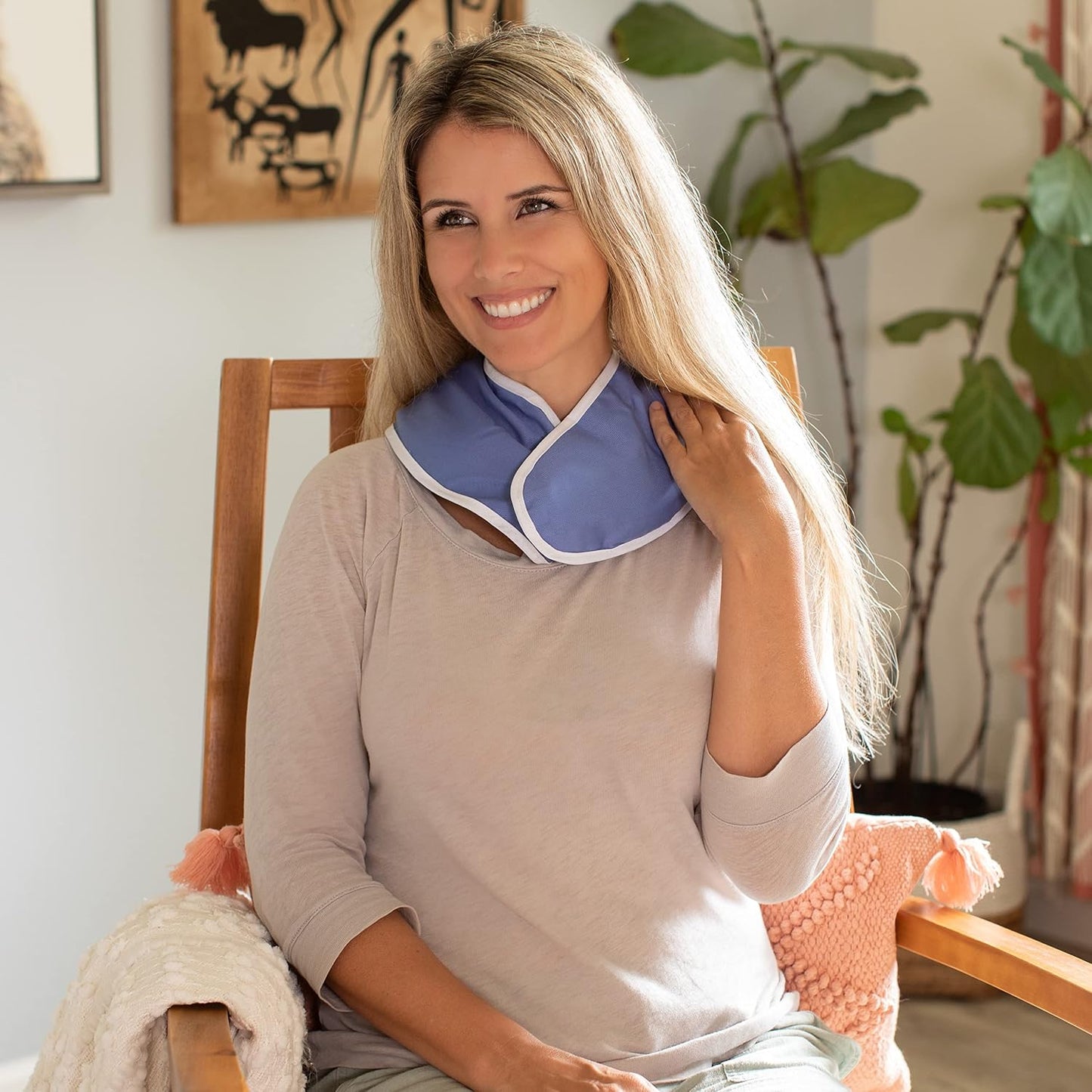 Thermi Paq Microwave Heating Pad for Neck and Shoulders Reusable Heated Neck Wrap for Neck Pain and Shoulder Pain