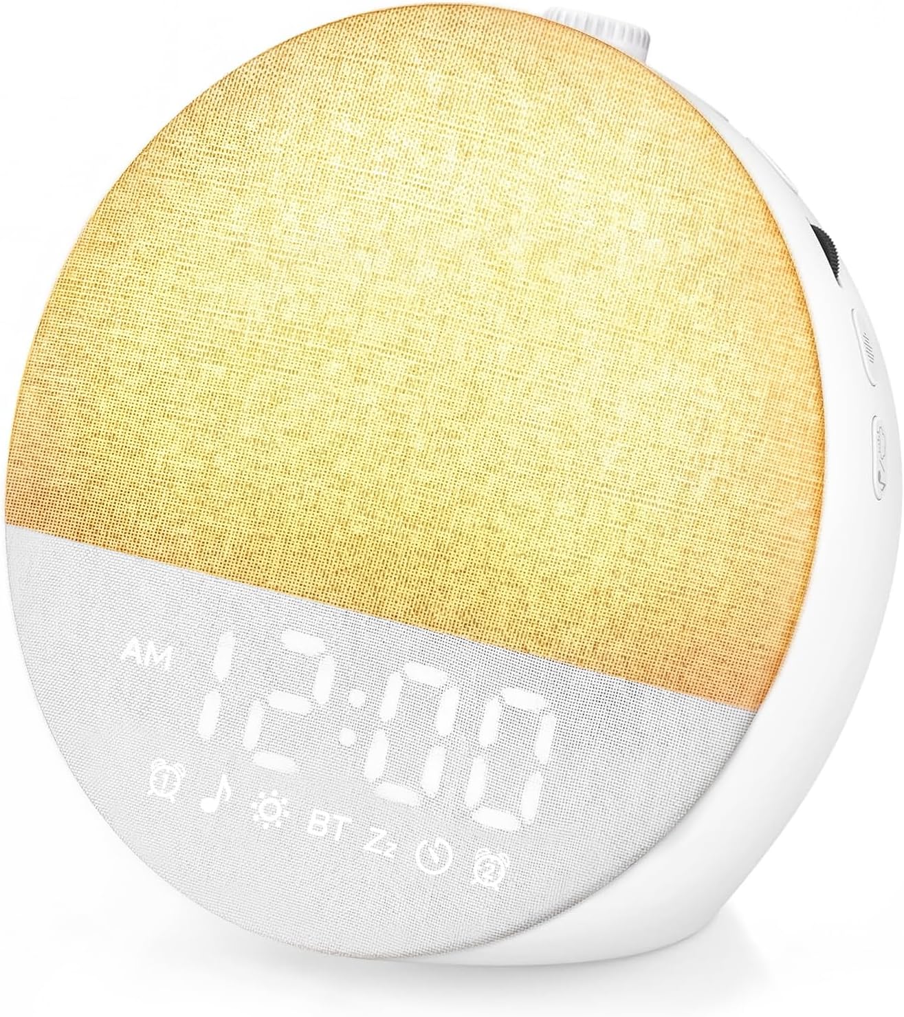 Geuuap Sunrise Alarm Clock, Natural Wake-Up Light White Noise Machine,Khaki | 30 Soothing Sounds, 17 Dimmable lights, Dual Independent Alarms, Bluetooth Speaker, Auto-off Sleep timer, Screen-Free Design