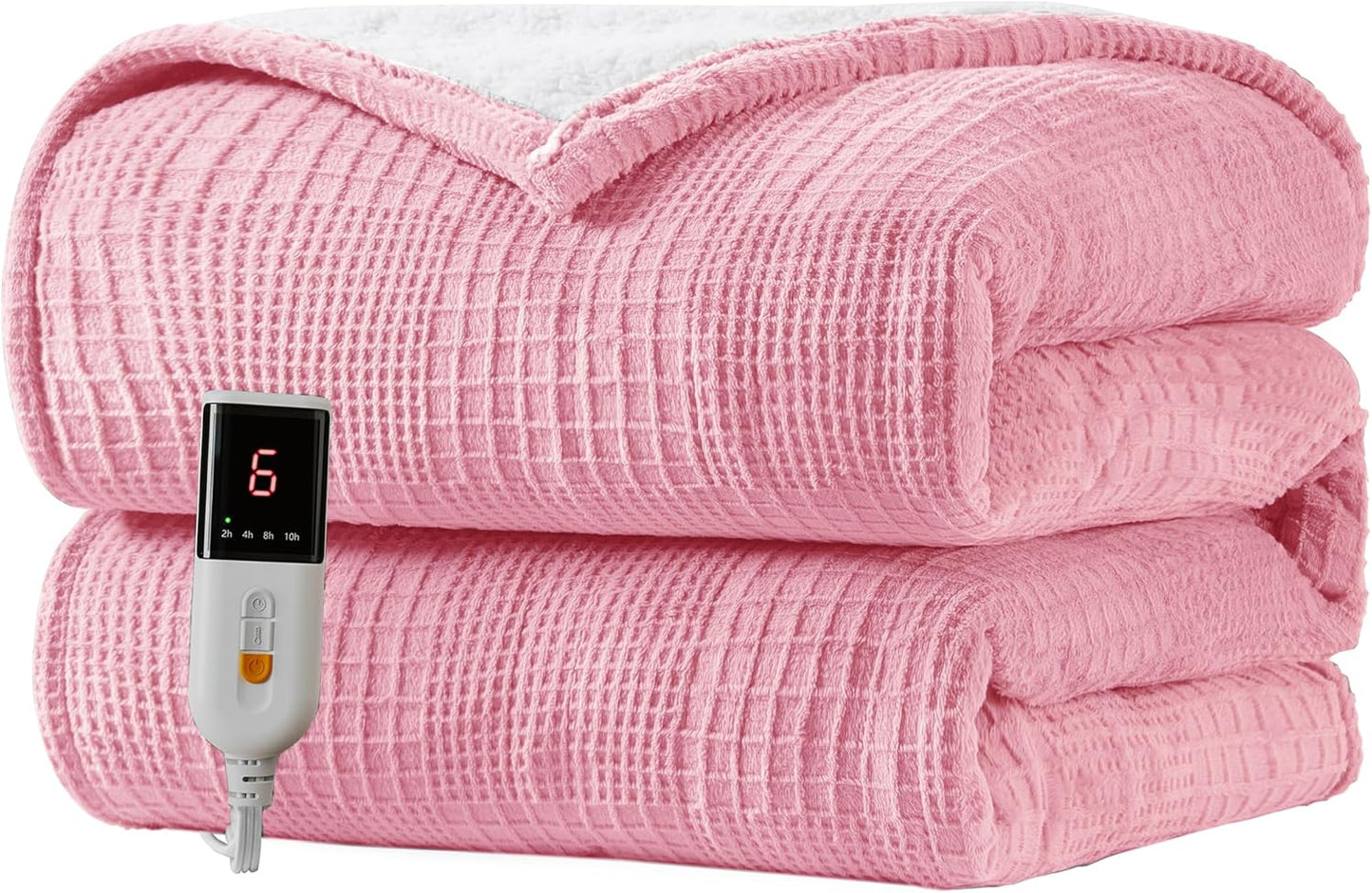 Texciting Heated Blanket 50X60,Soft Electric Blanket,ETL Certified,Grey | Heating Levels,Auto-Off Function,Heated Throw Blanket for Bed,Machine Washable,Gifts for Woman