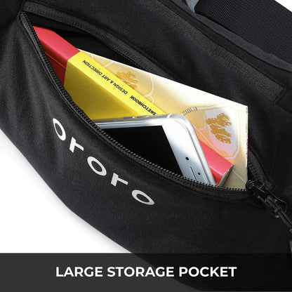 ororo 3-Zone Heated Hand Warmer Pouch and Muff with Rechargeable Battery | Up to 14 hrs, soft fleece lining, wind-resistant cuffs, water-resistant shell, adjustable waist belt, and storage pockets