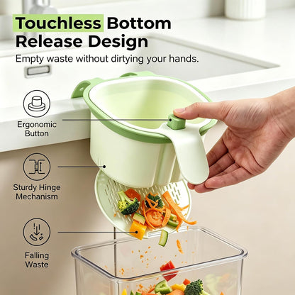 2026 New Kitchen Sink Strainer Basket, Press Automatic Dumping Drain Filter Basket, Hanging Self-Cleaning Sink Strainer (Green)