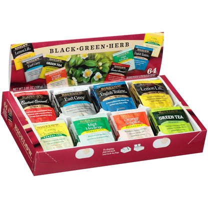Bigelow Tea, Caffeine Free, 6 Flavor Herbal Tea Variety Pack, Pack of 6
