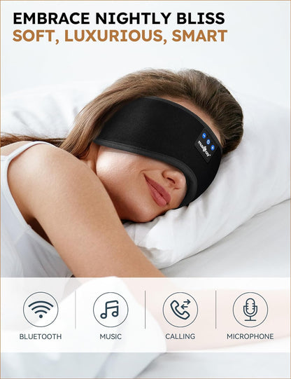 MUSICOZY Sleep Headphones Bluetooth 5.4 Sleep Mask with HD Sound