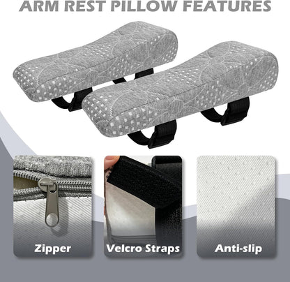 Soft Office Chair Armrest Pads, Comfort Elbow Pillows