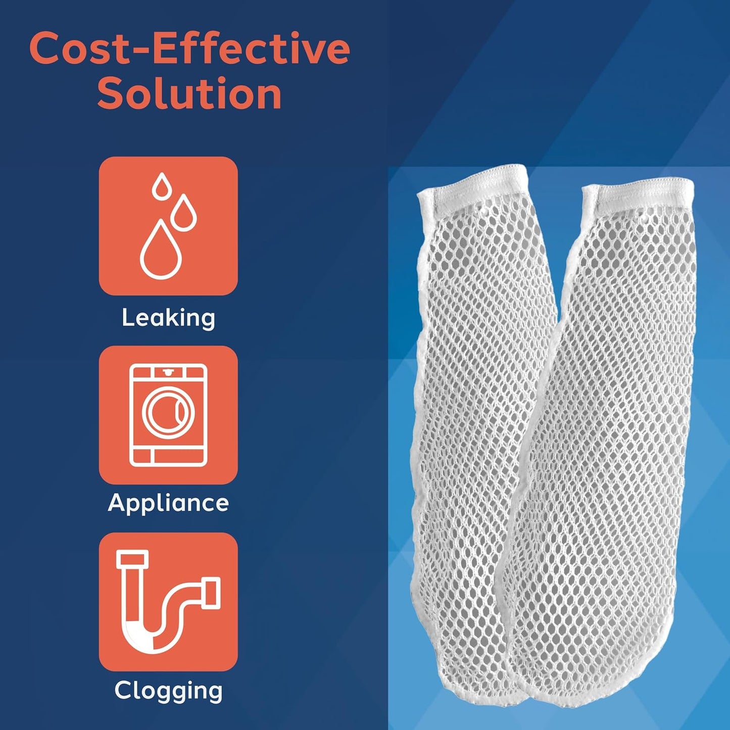 PlumbCraft Nylon Lint Trap for Hose Ends for Washing Machine Drain Systems, Laundry Hair Catcher Alternative to Aluminum Fixture, Nylon Lint Catcher for Washing Machine Drain Hose