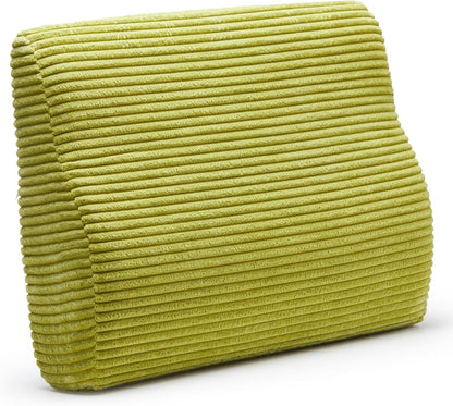 Lumbar Support Pillow for Recliner Chair/Accent Chair/Couch, Washable Cover | Large Memory Foam Back Support Cushion for Elderly, Ergonomic Backrest Pillow for Back Rest/Pain Relief/Reading, Gray