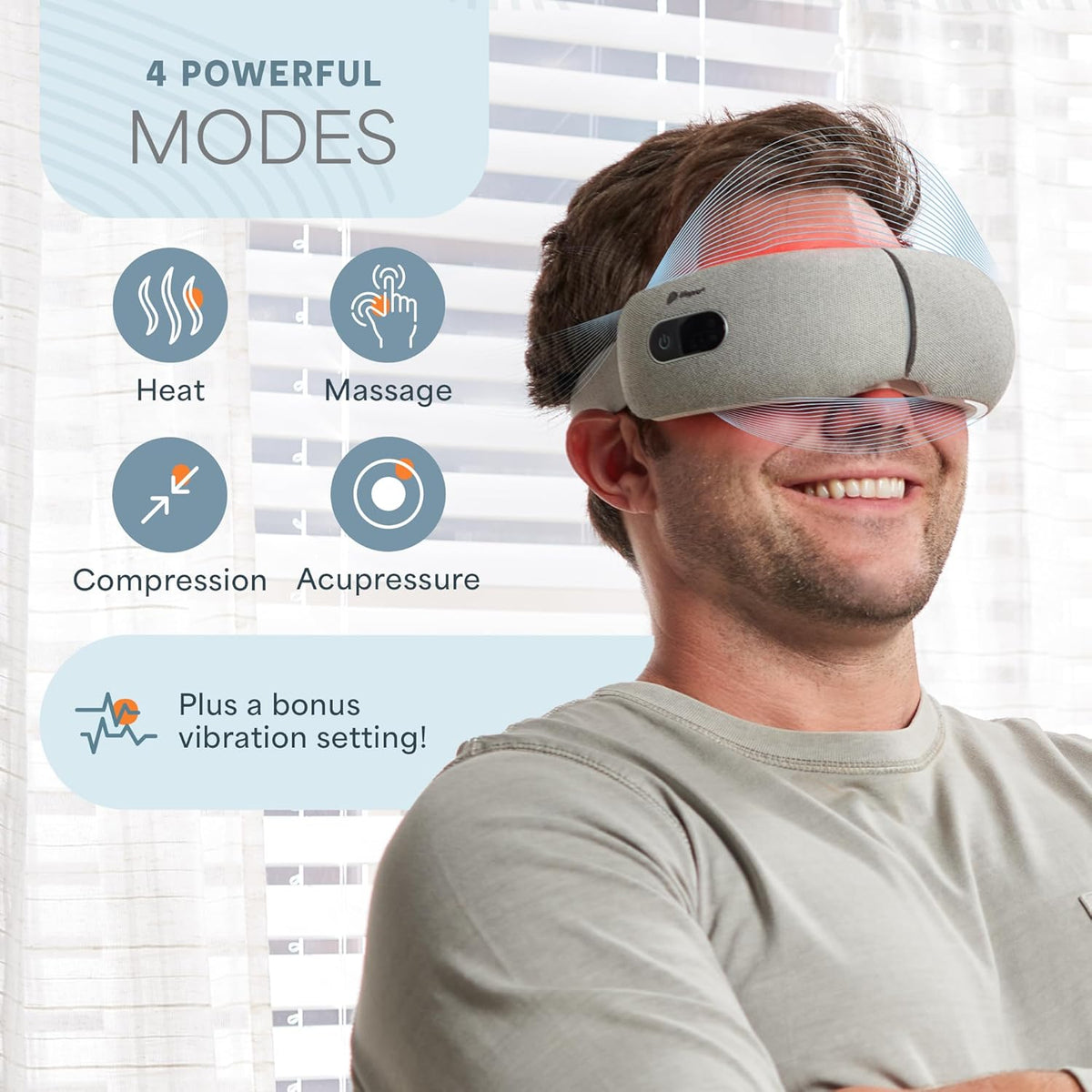 Lifepro Oculax Portable Eye Massager with Heat and Vibration