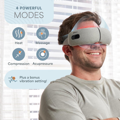Lifepro Oculax Portable Eye Massager with Heat and Vibration