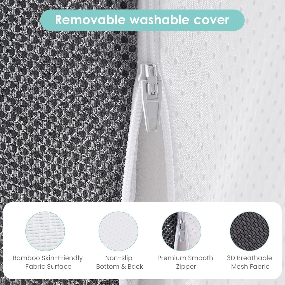 Cozymaker 10-inch Adjustable Leg Elevation Pillows for Swelling Pain Relief