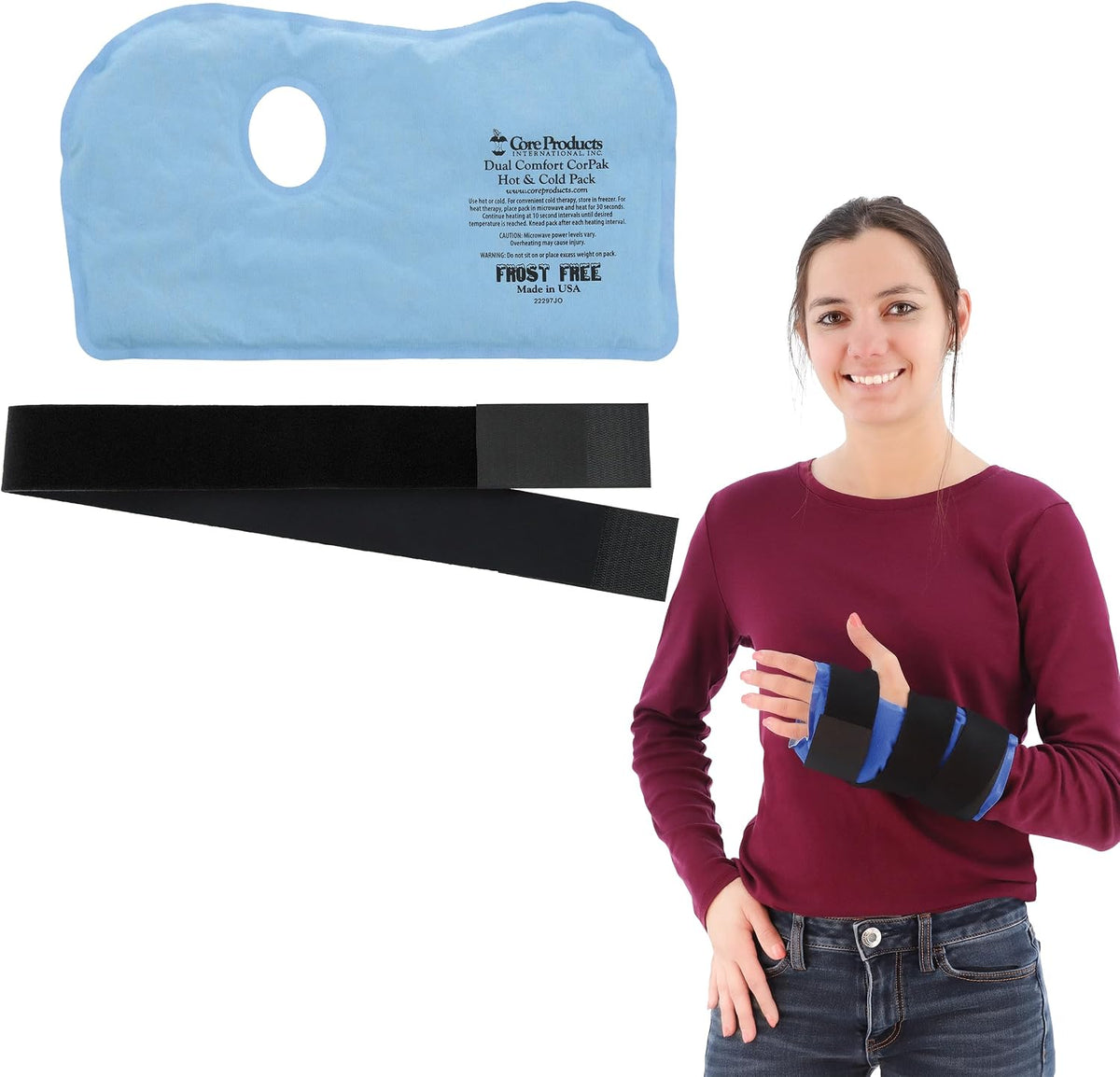 Reusable Hot & Cold Therapy Pack for Knee, Back, Shoulder & Ankle Pain (Cervical - 6 x 20 inch)