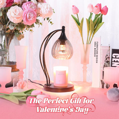 Candle Warmer Lamp with Timer and Dimmer - Electric Melter for Scented Jar Candles - Housewarming, New Home Decor