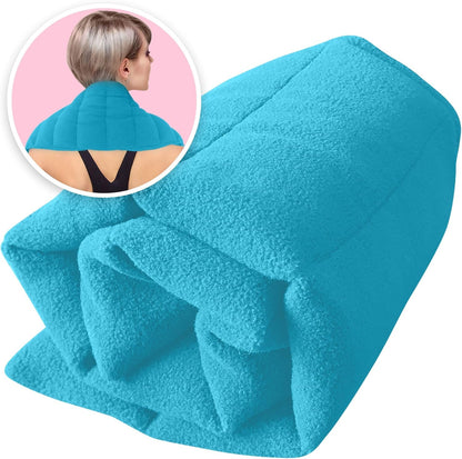 XL Microwavable Heating Pad with Cover Releases Moist Heat for Back Pain