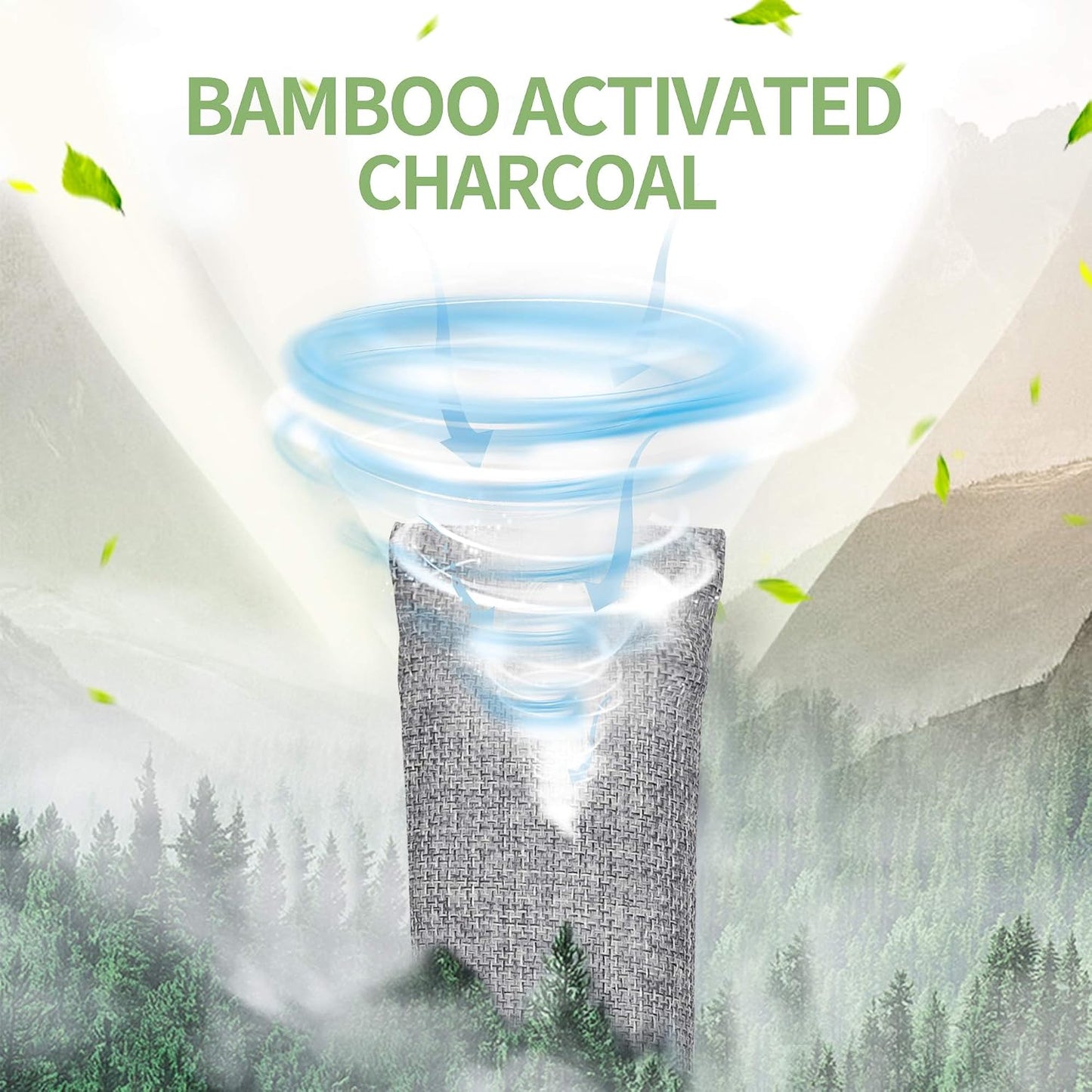 Bamboo Charcoal Air Purifying Bag, Activated Charcoal Odor Absorber | 12 Pack Natural Odor Eliminators For Home, Car, Closet, Basement, Pet, Shoe Deodorizer for Strong Odors (6x50g, 6x150g)