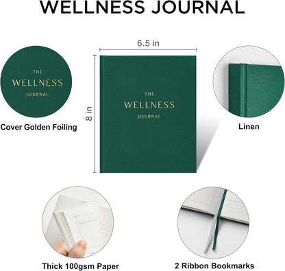 And Per Se Wellness Journal, Self Care & Daily Journal for Women, Mental Health Planner with Habit Tracker, Diet & Goals, Undated, Gift-Ready (Original Beige)