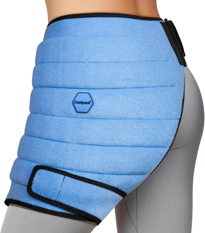 Comfpack Hip Ice Pack Wrap After Surgery, 2 Hours Long Lasting Cold Therapy | Flexible & Evenly Cooling Reusable Ice Pack for Hip Replacement Surgery, Injuries, Sciatica, Bursitis, Hip Flexor Pain, Gift