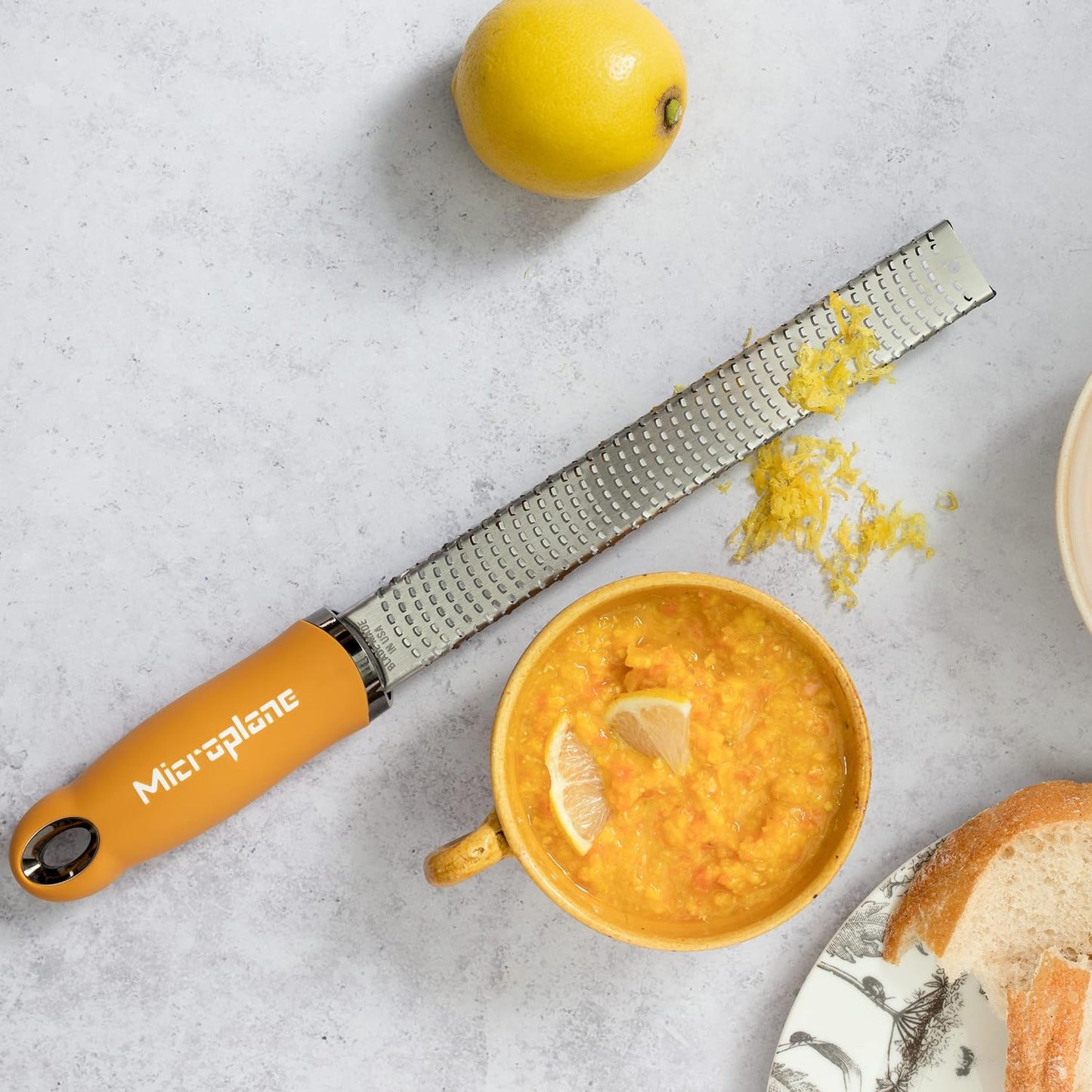 Premium Classic Series Zester - Lipstick Pink | Lemon Zester tool, Hard Cheese & Vegetable Grater | For Citrus, Parmesan Cheese, Garlic, Ginger, Nutmeg | Fine Stainless Steel Blade, Made in USA