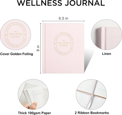 And Per Se Wellness Journal, Self Care & Daily Journal for Women, Mental Health Planner with Habit Tracker, Diet & Goals, Undated, Gift-Ready (Original Beige)