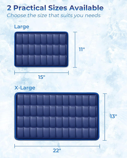 KingPavonini Soft Large Ice Pack for Injuries Reusable with Straps, 11"x15"