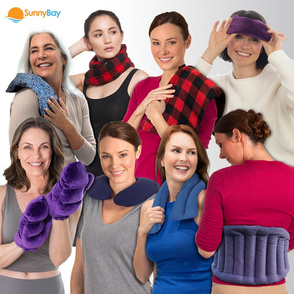 SunnyBay Heating Pad, Neck and Shoulder Wrap, 6x11 inch, Pink