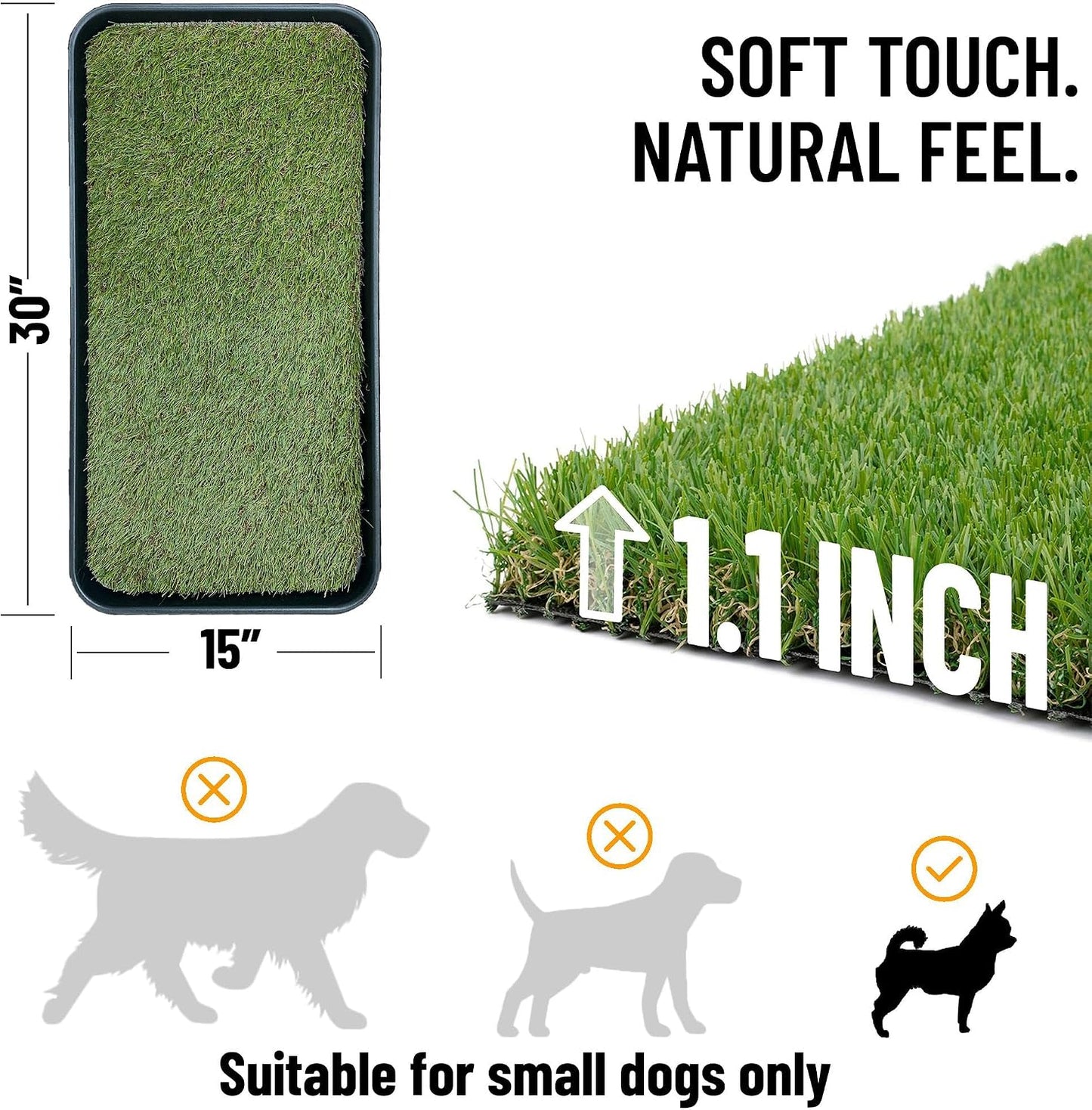 Ottomanson Indoor/Outdoor Boot Tray Non-Slip Doormat Modern Entryway Mat for Entryway Patio Backyard Garage, 18" x 28", Black