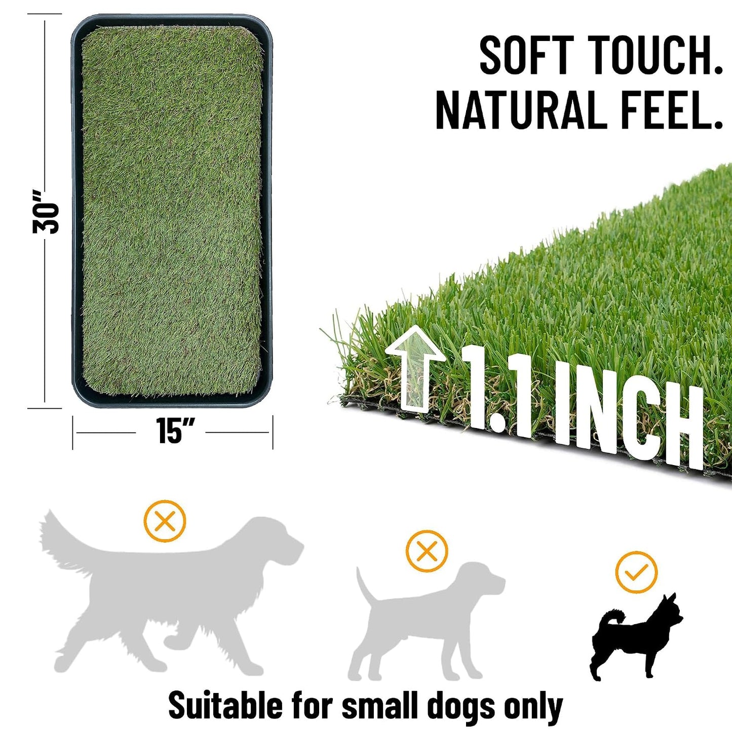 Ottomanson 15" x 30" Multi-Purpose Boot Tray – Waterproof Shoe & Pet Feeding Spill Tray, Litter Box & Pee Pad Holder, Painting & Planting Mat, 1.2" Raised Edge Floor Protection