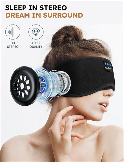 MUSICOZY Sleep Headphones Bluetooth 5.4 Sleep Mask with HD Sound